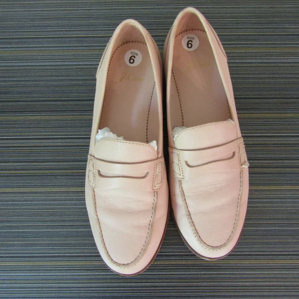 J Crew Ryan Leather Penny Loafers